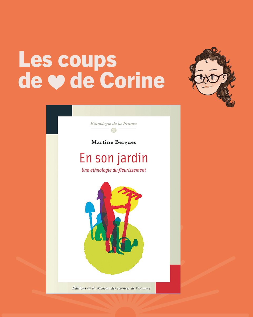 Coup de🧡de nos libraires ! 🌷Corine nous invite à parcourir les jardins du Lot au travers les travaux de l'ethnologue Martine Bergues. 📕'En son jardin. Une ethnologie du fleurissement', publié aux @EditionsMSH En savoir + : urlr.me/54mpx