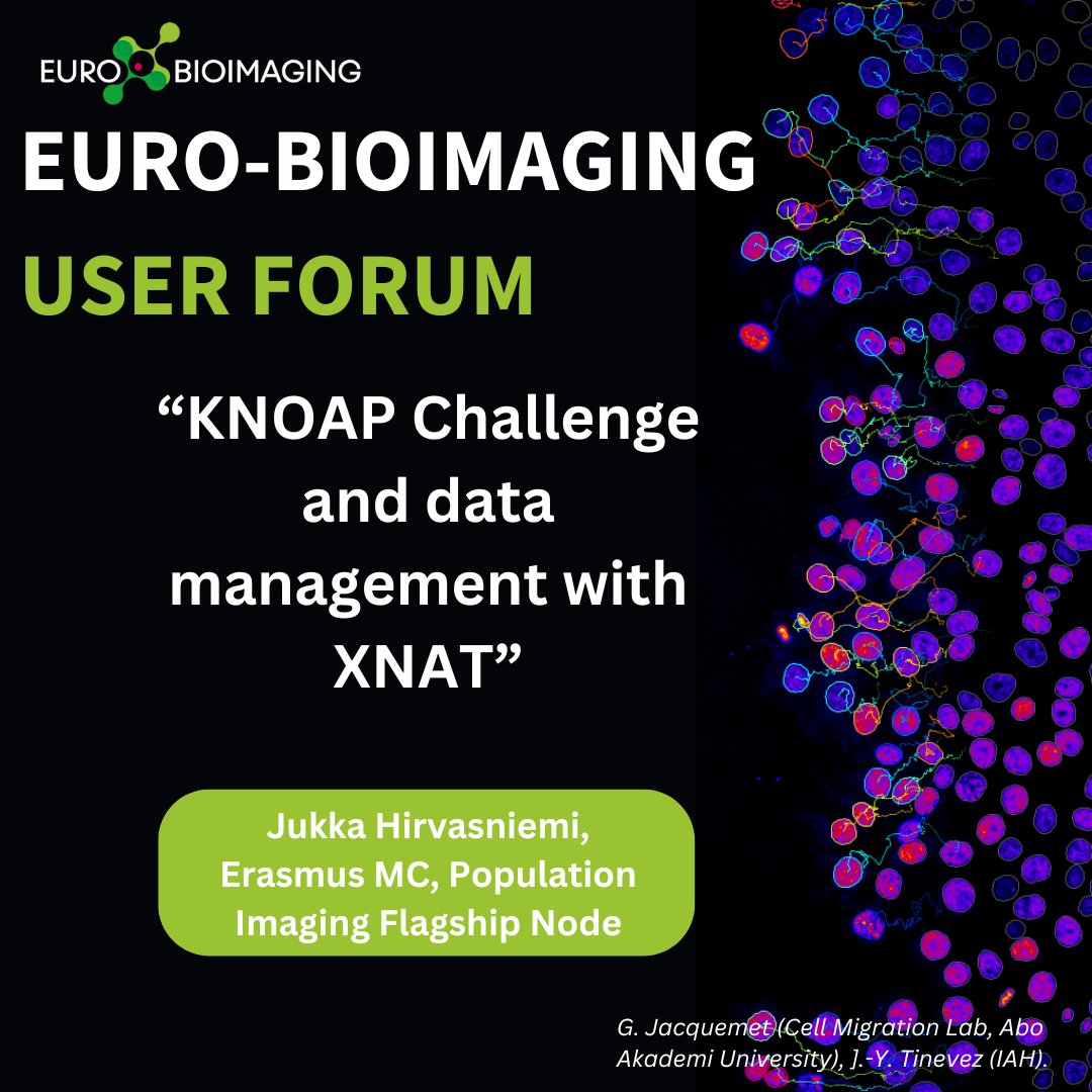 At the #EuroBIoImaging User Forum, Jukka Hirvasniemi, <a href="/BIGR_ErasmusMC/">BIGR</a>, presents the KNee OsteoArthritis Prediction (KNOAP) challenge. #osteoarthritis
🗓️March 26, 2 pm CET 
Join us!
Full abstract &amp; registration ⤵️
eurobioimaging.eu/news/knoap-cha…