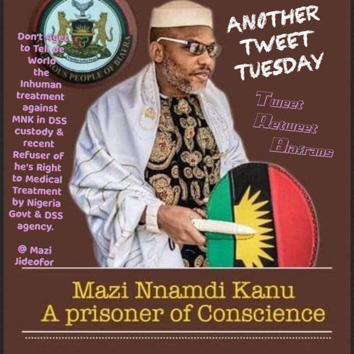 Have you Tell the world today that Our leader has no further case in Nigeria. Or are you Still praying for Favourable Bail terms or Total Freedom. IPOB Stand on discharged and acquitted 13/10/2022 by Nigeria Court of Appeal @IpobMedia @IsraeliPM @TrumpWarRoom @BiafranTweets