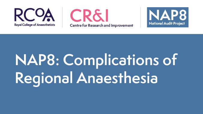 We are pleased to announce the topic for our 8th National Audit Project (NAP8) will be complications of regional anaesthesia (peripheral blocks and central neuraxial blockade) and other neurological complications of anaesthesia. ow.ly/mLpR50QWqiK