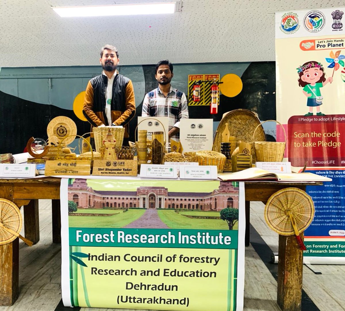 '@EIACPIndia @moefcc ICFRE FRI EIACP Centre on Forestry participated in an awareness program on Mission LiFE at Kurukshetra University and showcased GSDP products and Mission LiFE activities through banners, presentations and exhibits.'