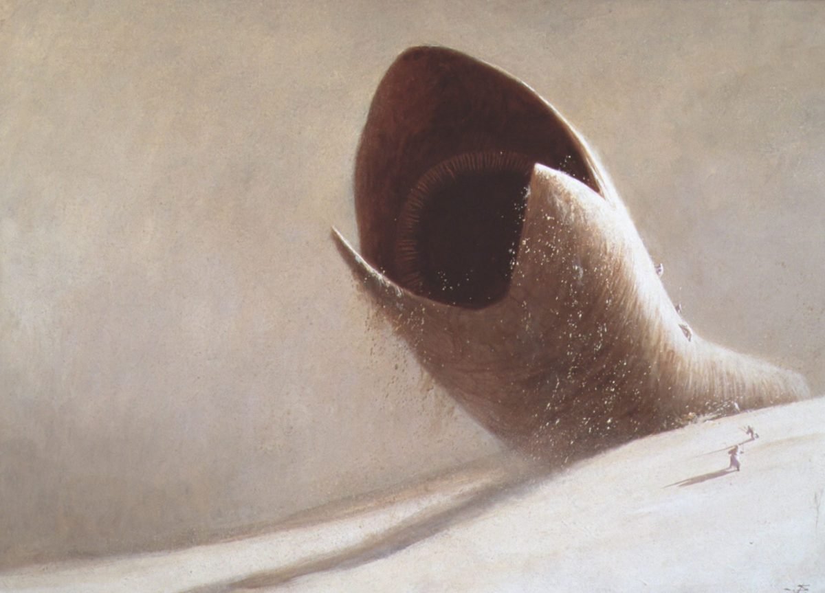 John Schoenherr really did just get Sandworms right on the first go.