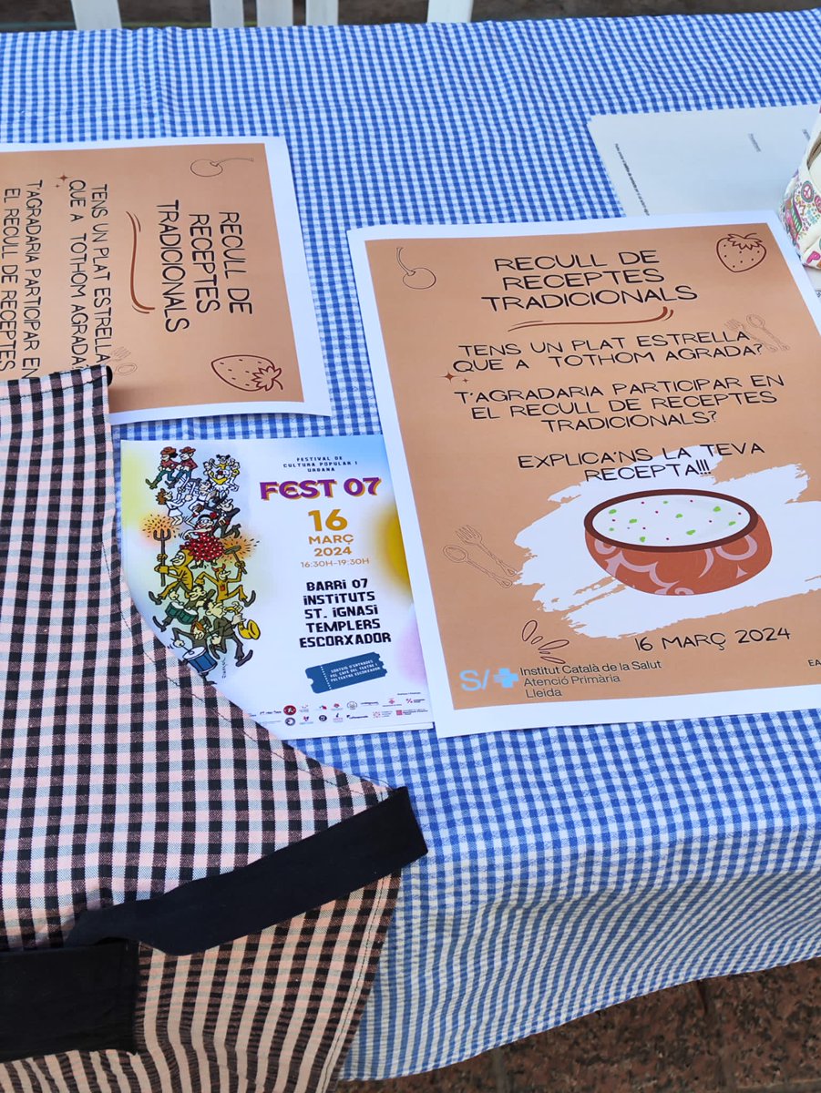 📣🥁L'#EAPPrimerdeMaig col·labora en la "1a Festa de Cultura Popular i Urbana". amb la recollida de receptes tradicionals que seran avaluades per la nutricionista de l'EAP

L'EAP treballa per promoure l'accés a la cultura de qualitat, potenciant-la com eix de transformació social