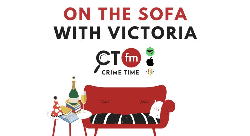 Set your watches, folks! The first episode of #OnTheSofaWithVictoria S6 is dropping THIS MORNING at 11.30am (and as you can see from the logo, we’re in celebration mode over here at #CrimeTimeFM!)