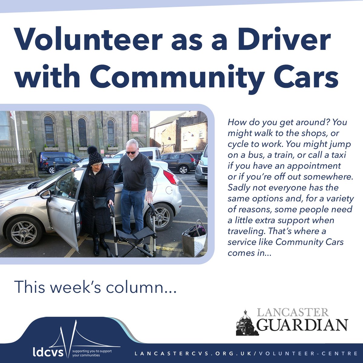 🚗💛Make a difference in your community by becoming a volunteer driver for #CommunityCars! Read more in our latest @GuardianDigital column 👉tinyurl.com/4374ns2w We’ll be holding a 1-hour briefing on Tues, March 26 at 1pm at The Cornerstone in Lancaster #VolunteerOpportunity