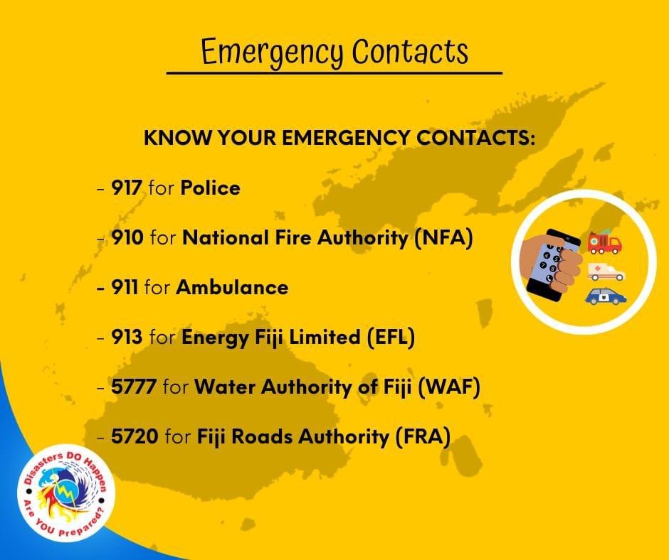 KNOW YOUR EMERGENCY CONTACTS During a natural disaster, traditional communication methods such as phones and internet services may be disrupted. Having a list of emergency contacts ensures that you can call loved ones, emergency services and relevant authorities for assistance.