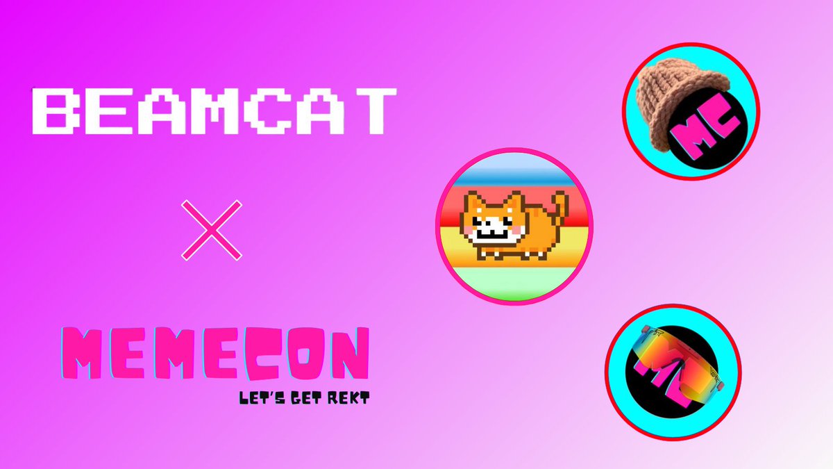 MEMECON_WTF's tweet photo. 🙀🎉 Meow-nificent news, MEMECON is partnering with @ONBEAMCAT ! 🎉🐾

Purring with pride, we're uniting with $BCAT, the 1st Meme on the BEAM network! ⚡️

Together, we're building bridges across the meme ecosystem, amplifying the spirit of $BEAM, and echoing our shared mantra: “WE ALL BEAM TOGETHER!” 🌉✨

Join us in this meow-nificent journey as we catapult memes to new heights! 🌻

#Letsgetrekt