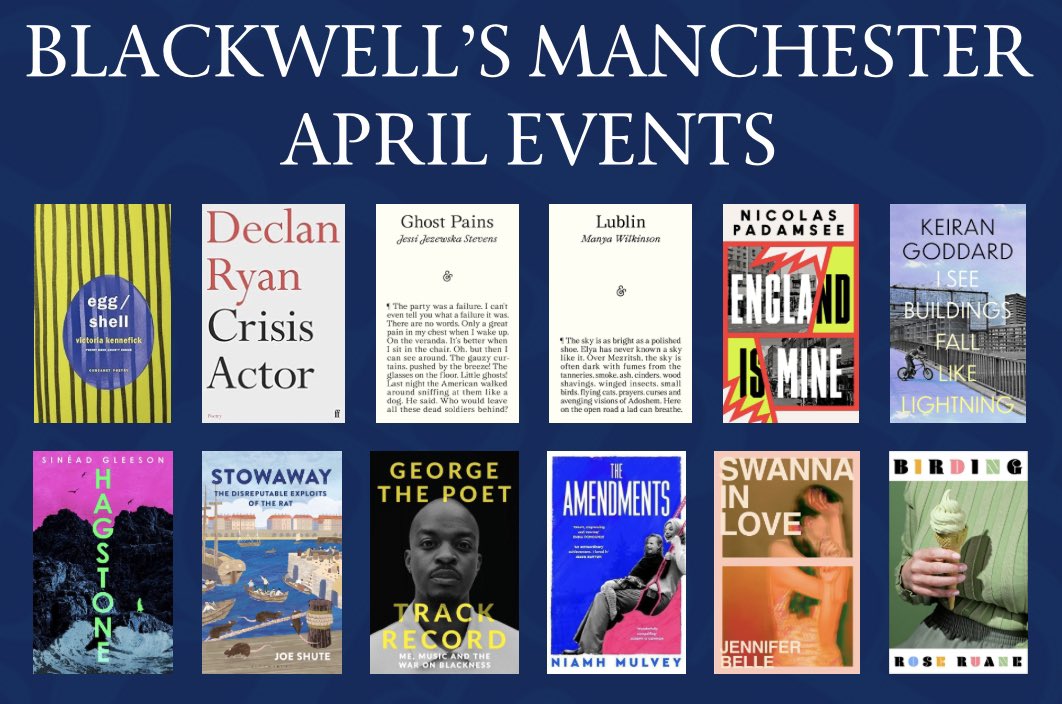 Full details coming soon but here’s a peek at what we have lined up for you in April including events with @VKennefick & Declan Ryan, @andothertweets, @nicolaspadamsee & @keirangoddard1, @sineadgleeson, @JoeShute, @GeorgeThePoet, @neevkm and Jennifer Belle & @RegretteRuane! 🎫👇🏻