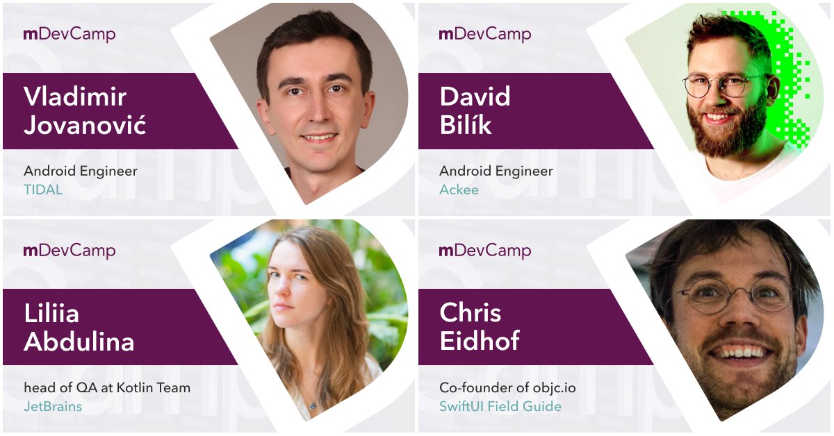 🎤 Top talks on mobile development at mDevCamp!🤩 

Mark April 23, 2024, Prague - the biggest mobile development conference in Central Europe.

Workshops, lectures, networking. Join +1000 professionals. Tickets on sale! 👇

mdevcamp.eu/#tickets