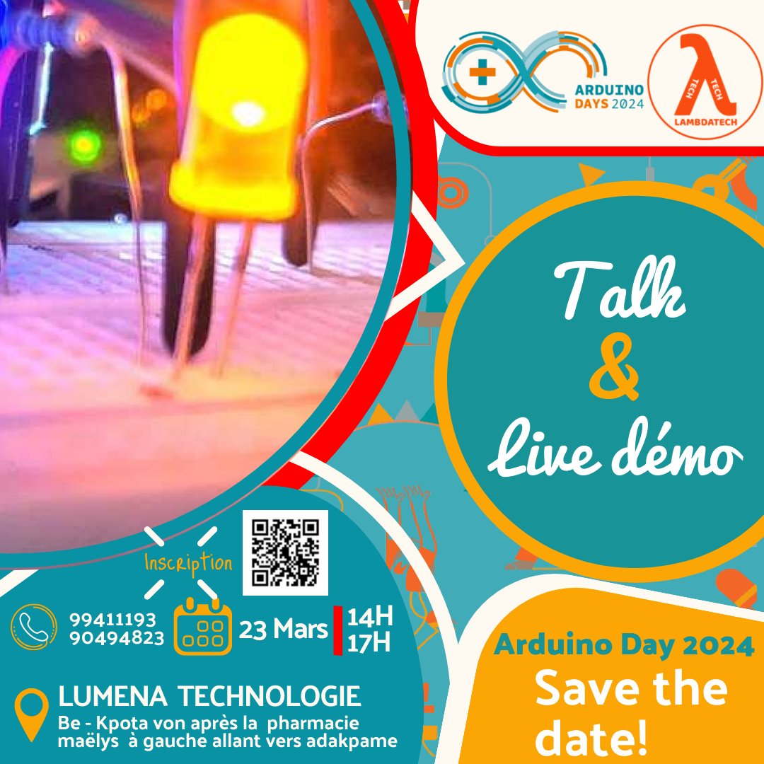 armand_collin's tweet photo. Nous vous donnons rendez-vous le samedi 23 mars  à un Talk et des ateliers interactifs sur des projets Arduino ❤!!!
Participation gratuite sur inscription https://t.co/3USNb64NME

 #arduino  #arduinoDay #EDU  @TGTECh https://t.co/X49VgVacMg