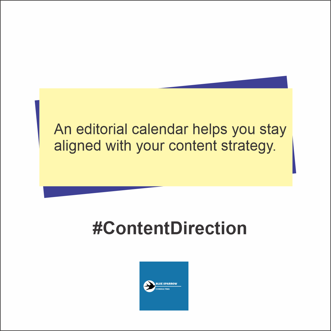 BlueSparrowBiz's tweet photo. Don't just post on a whim. Plan your #ContentStrategy in advance and formulate your #content based on the strategy so you never go off track.
#DigitalMarketing #DigitalMarketingTips #EditorialCalendar #ContentDirection #ContentStrategist #BlueSparrowConsulting #Kigali #RwoT https://t.co/ybhniyEGNN