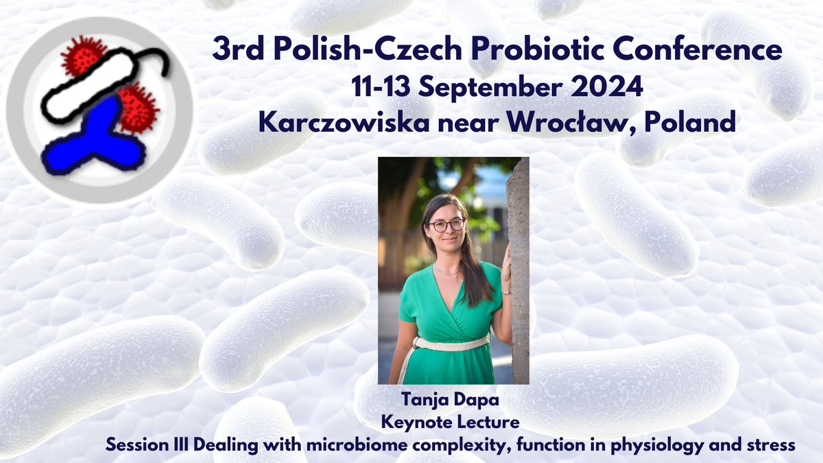 3rd Polish-Czech Probiotic Conference (@pcpc2024) on Twitter photo It is a great pleasure to announce our next Keynote Speaker! <a href="/DapaTanja/">Tanja Đapa</a> from <a href="/CABD_UPO_CSIC/">Centro Andaluz de Biología del Desarrollo</a> will have an introduction talk of the Session III Dealing with microbiome complexity, function in physiol... .
Submit abstracts: pcpc2024.hirszfeld.pl
#probiotics #conference #science It is a great pleasure to announce our next Keynote Speaker! <a href="/DapaTanja/">Tanja Đapa</a> from <a href="/CABD_UPO_CSIC/">Centro Andaluz de Biología del Desarrollo</a> will have an introduction talk of the Session III Dealing with microbiome complexity, function in physiol... .
Submit abstracts: pcpc2024.hirszfeld.pl
#probiotics #conference #science
