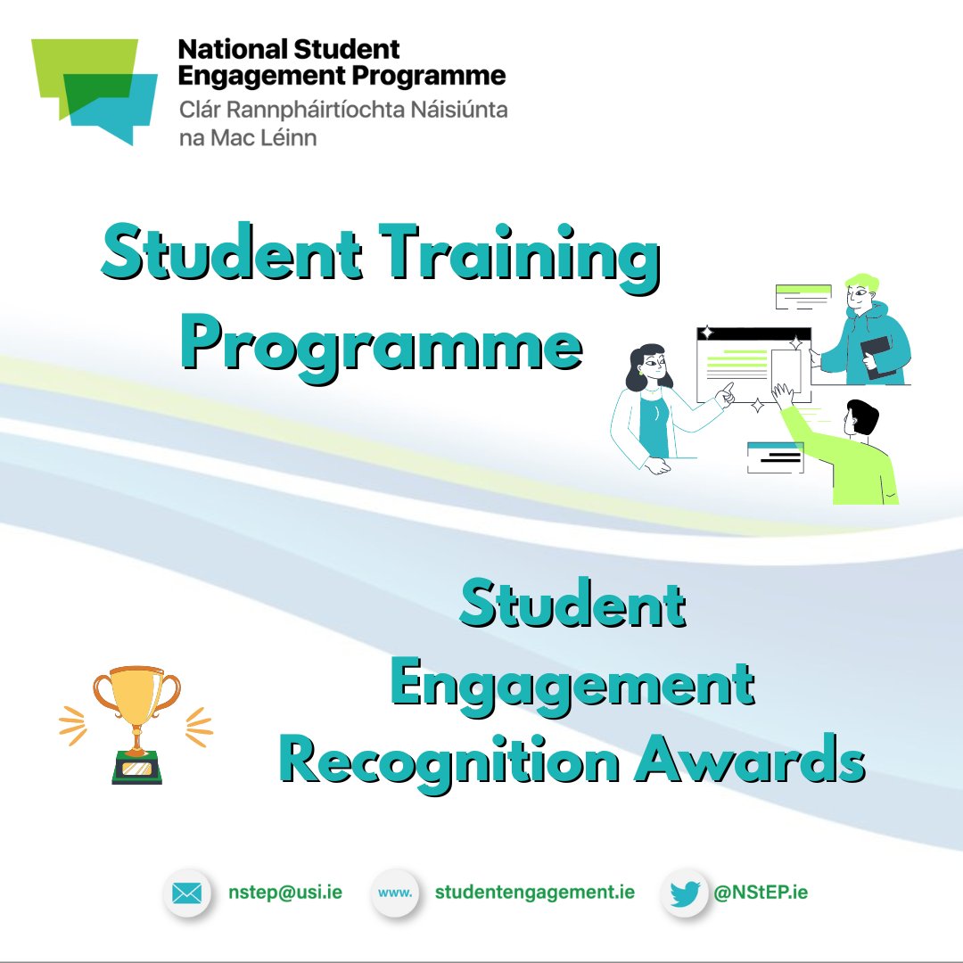 The final sessions for Representing Diversity, Introductory and Advanced Class Rep Training this semester are happening this week!😱 Don't miss your chance to attend, & use your digital badges for our Awards next month! 🏆 Book here: studentengagement.ie/book-training/