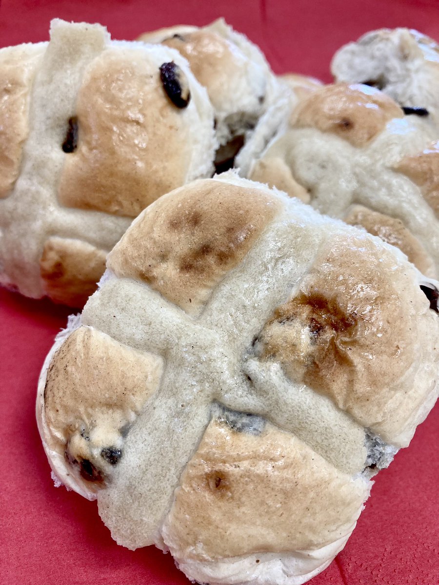 Hot Cross Buns are available to order from us now. Freshly baked by our bakery @ridoutsbakery each evening, these traditional Easter spiced buns are a delicious treat. Available to order now alongside your fresh bakery items (same cutoff times as fresh bakery bread applies).