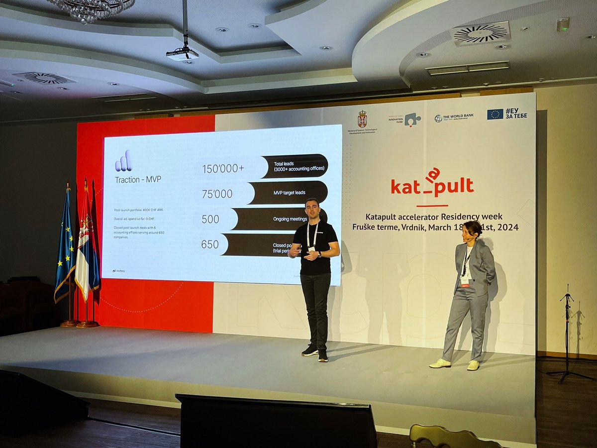 “What have you done in the last 45 days?”

Vlada Marjanovic, #Katapult24 mentor, knows how to ask a question to remind startups that Katapult is intensive 3-month-long program that requires Formula 1 pitstop mindset.