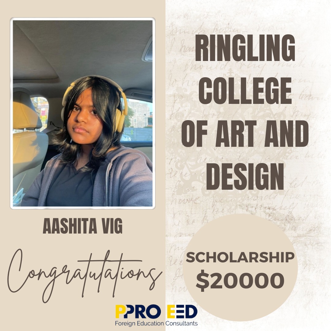 Congratulations to Aashita Vig, alumnus of Heritage International School, Gurgaon, for her acceptance in the Game Art Major in the Ringling College of Art and Design with a scholarship of $20000.  

 #Art #Ringling #ArtGame #PproEed #USEducation #RinglingCampusLiving