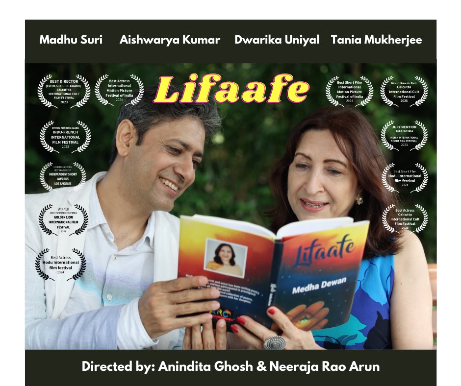 One year to my debut film #Lifaafe and the team collected 11 awards across categories in various Film Festivals ! Huge congrats to Madhu, Andy and Neeraja.