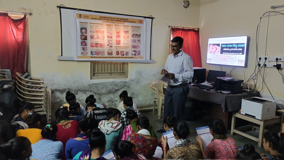 લીંબડી તાલુકા મા RBSK Team દ્વારા બર્થ ડિફેકટ  મહિના ની ઉજવણી ના ભાગ રૂપે આશા વર્કર અને એ. એન . એમ ને જન્મ જાત ખોડખાપણ વિશે માહિતી આપી.<a href="/CMOGuj/">CMO Gujarat</a> <a href="/GujaratRbsk/">RBSK GUJARAT🇮🇳🇮🇳🇮🇳</a> <a href="/irushikeshpatel/">Rushikesh Patel</a> @GujHFWDept <a href="/CDHO_SNR/">CDHO SURENDRANAGAR</a> <a href="/NHMGujarat/">NHM Gujarat</a> <a href="/theonedestiny/">Punit Mehta (ભારતીય ડૉ. પુનિત મેહતા)</a> <a href="/THO_LIMBDI/">Taluka Health Officer Limbdi</a> <a href="/SDMLimbdi/">SDM, Limbdi</a> <a href="/DDOSURENDRANAGR/">District Panchayat Surendranagar</a>