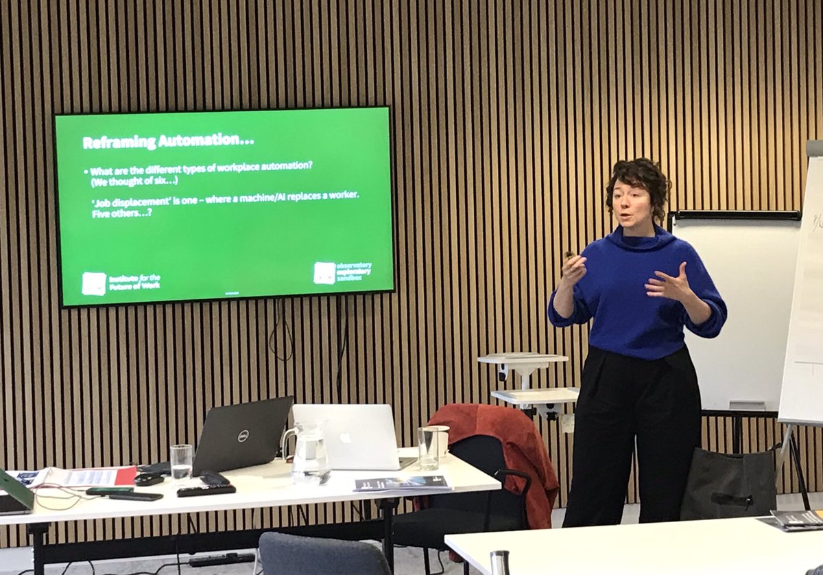 Enterprise M3 (@enterprisem3) on Twitter photo Artificial Intelligence reflects a range of technology with human oversight according to <a href="/AbbyGKGilbert/">Abby Gilbert</a> from <a href="/FutureWorkInst/">Institute for the Future of Work</a> who with <a href="/kesterbrewin/">Kester Brewin</a> is presenting AI Readiness for Businesses workshop. Artificial Intelligence reflects a range of technology with human oversight according to <a href="/AbbyGKGilbert/">Abby Gilbert</a> from <a href="/FutureWorkInst/">Institute for the Future of Work</a> who with <a href="/kesterbrewin/">Kester Brewin</a> is presenting AI Readiness for Businesses workshop.
