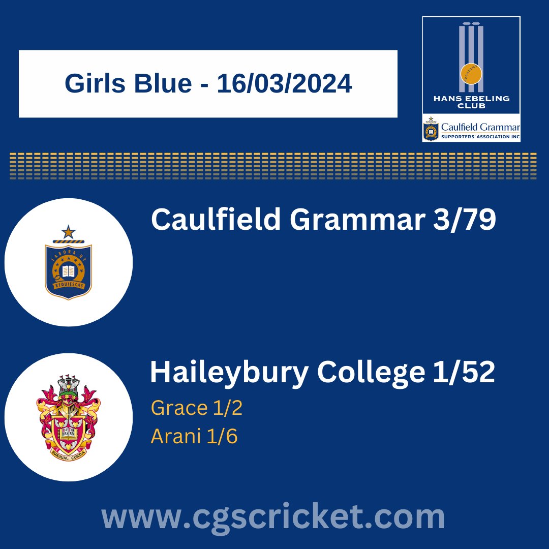 Caulfield Grammar School Cricket tweet media