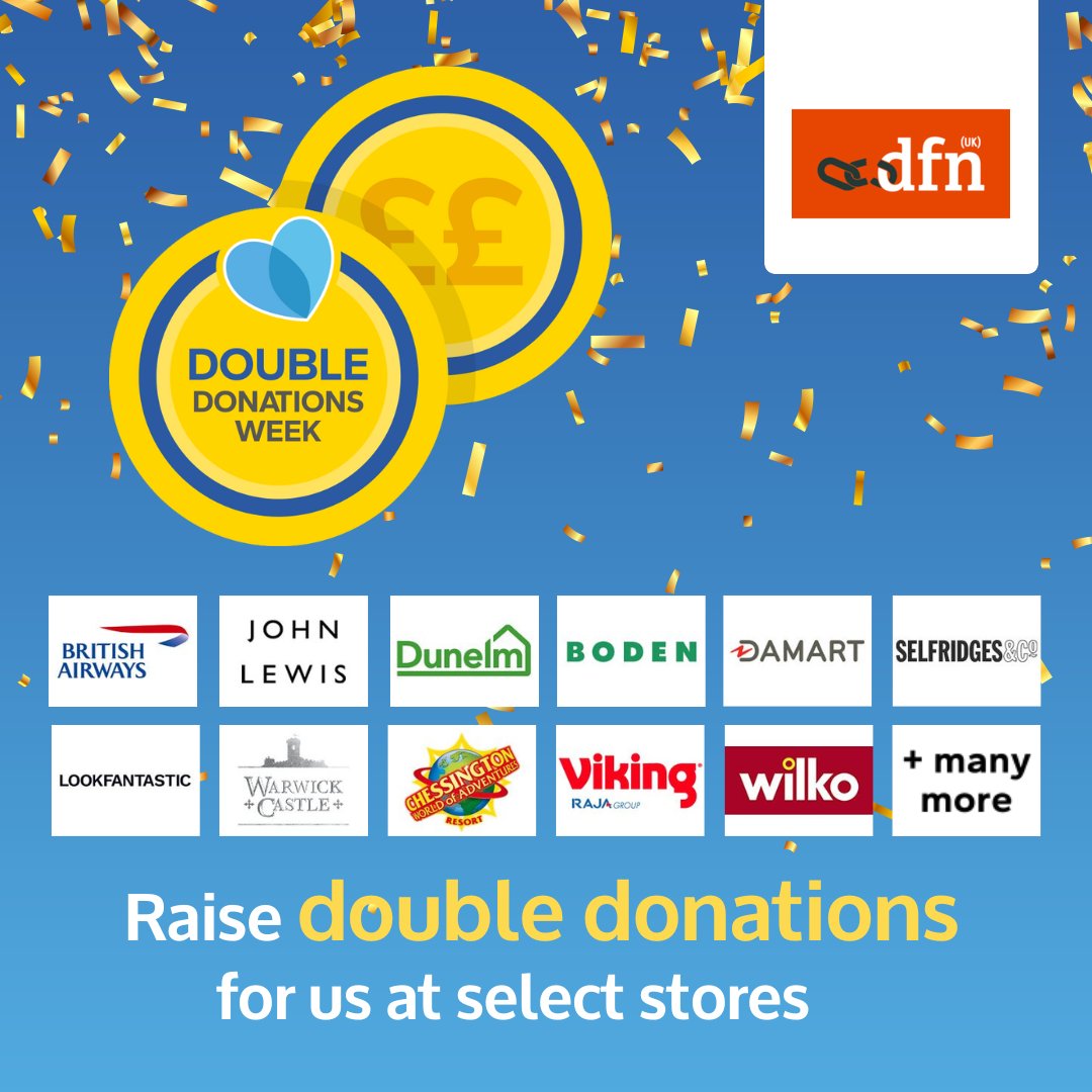 Shopping online this week? <a href="/giveasyoulive/">Give as you Live 💙❤️💚</a> is offering DOUBLE donations at select retailers, meaning you can raise even more in free funds for us > giveasyoulive.com/double-donatio…