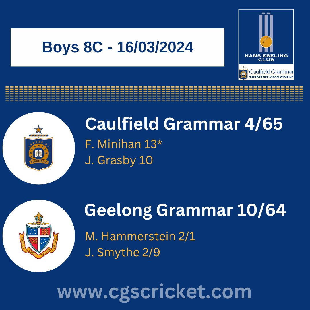 Caulfield Grammar School Cricket tweet media
