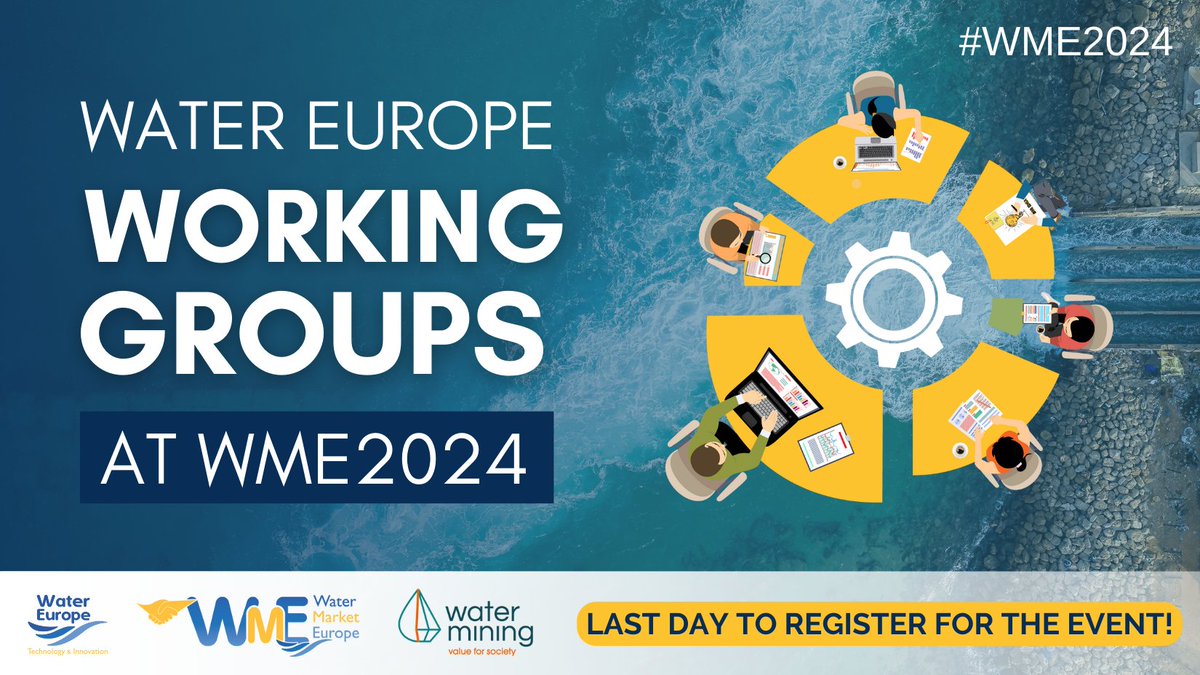 🔛Our Working Groups are meeting back-to-back to #WME2024 for insightful discussions on future topics and activities. 

⏳The registrations for #WME2024 close TODAY at midnight.

‼ Don't wait any longer ‼

👉 Register NOW: buff.ly/3JprtIc

📅 March 26-27