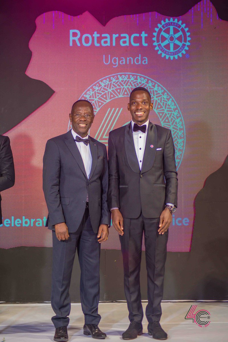EmmaLukeera's tweet photo. The #RotaractUGAt40 Celebration Dinner was graced by 7 Governors led by Hope Creator DG Edward Kakembo Nsubuga. 4 of them were honored with the Lifetime Achievement Award as former Rotaractors that became District Governors. We appreciate the Governors for enabling our growth. https://t.co/N3C6EDrx1L