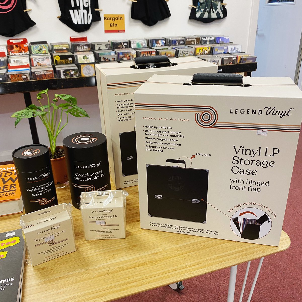 A whole bundle of merch back in stock from @mylegendvinyl including Vinyl Storage Cases, cleaning kits, & stylus cleaner! Essentials for all vinyl lovers, available instore and online at rockbox.co.uk #vinyl #vinylcare #recordshop #recordstore #vinylcollector