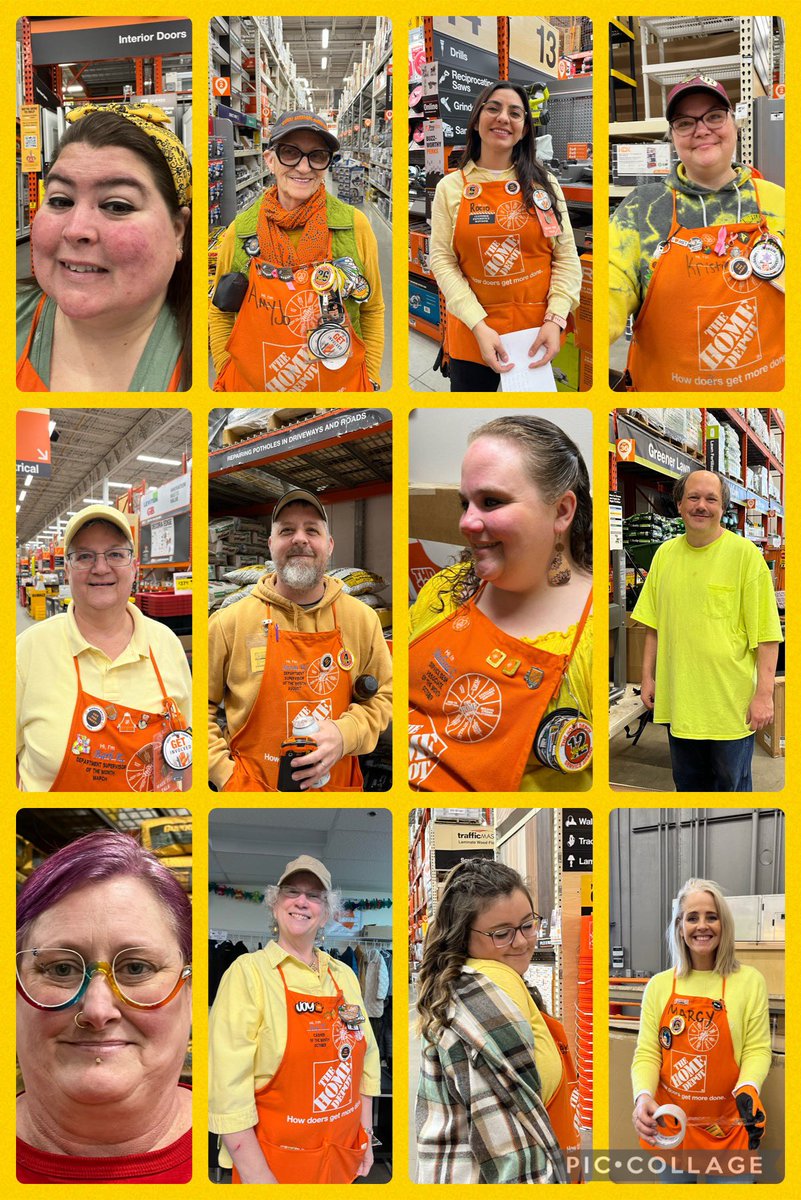HomeDepotCadill's tweet photo. Lots of fun, spirit, and participation on the first day of our Spring Success Sharing Celebration Week! It was wear a hat day or the color yellow. The Fun Committee decorated with the theme of Under The sea beach vacation with donuts and bagels! #springsuccesssharing! 🍩🥯🐠🏖️ https://t.co/r9i3GhJQOR