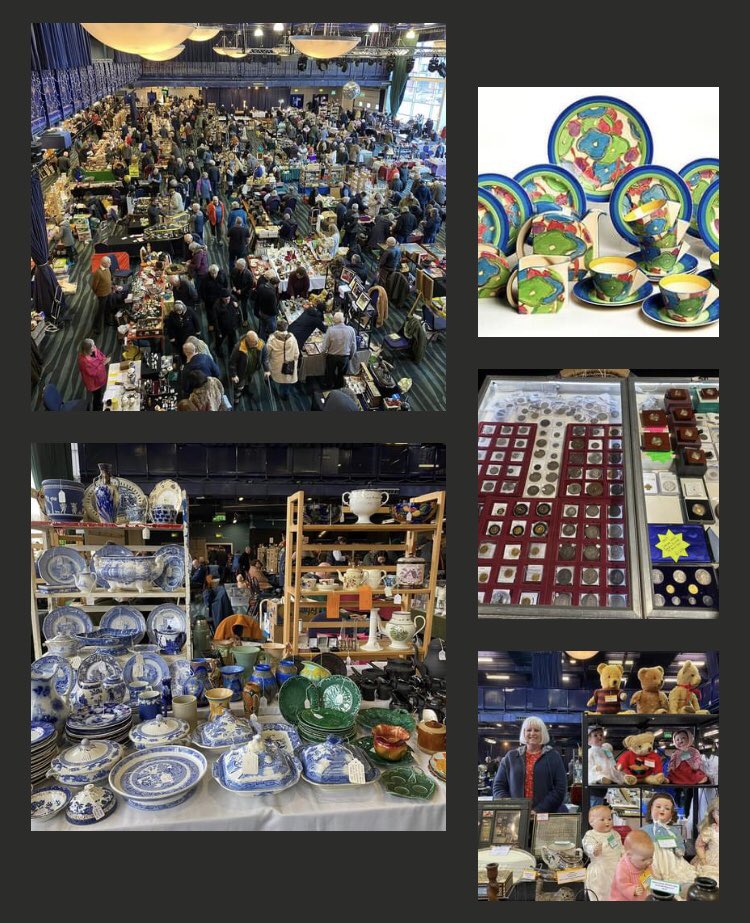 This SUNDAY 24th March, @OfficialBWFC hosts the giant Bolton ANTIQUE & COLLECTORS FAIR. 9am-4pm. FREE Parking. Fully accessible. Cafe. ALL INDOOR. BL6 6SF. Exit6 M61. Adults £4.50, OAP’S/children £4, under 14’s free. Dualco.co.uk