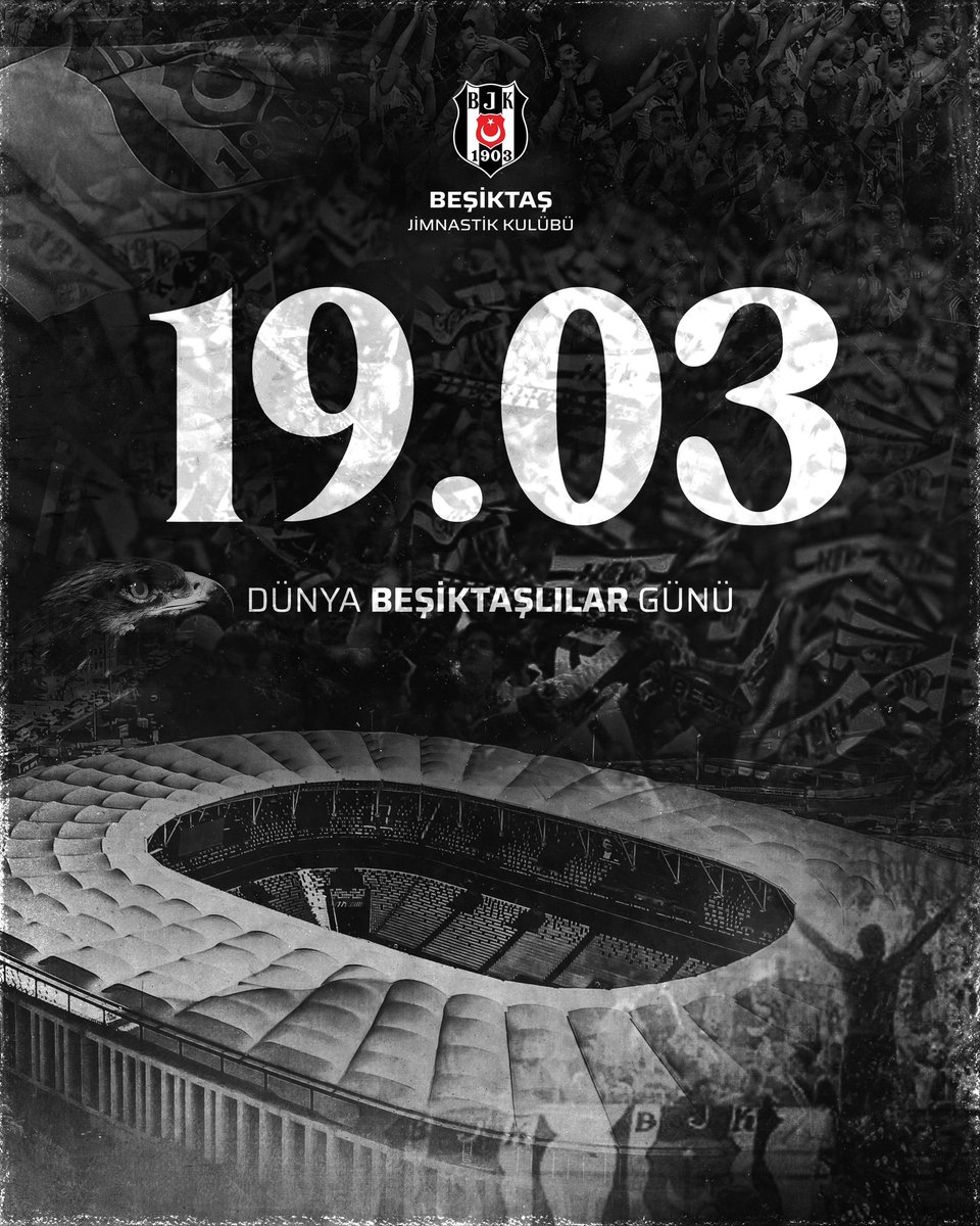 İyi günde kötü günde Birlikte nice zaferlere 🖤🤍🦅🦅 İyi ki Beşiktaş'lıyım 👏🙏🦅🦅🦅 #DünyaBeşiktaşlılarGünü 19.03 🖤🤍 #DünyaBeşiktaşlılarGünü