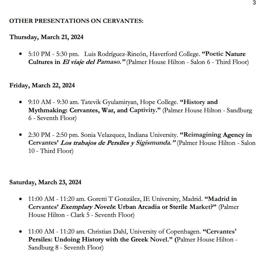 MedGoldenAge's tweet photo. The @of_cervantes  is proud to announce a strong line-up of Cervantes-focused panels at the @RSAorg  Society of America’s annual meeting in Chicago, from March 21 to 23. Details of the CSA-sponsored sessions and related presentations are in the attached document.

For additional information, please visit the RSA conference page at https://t.co/2AH2BkGosU