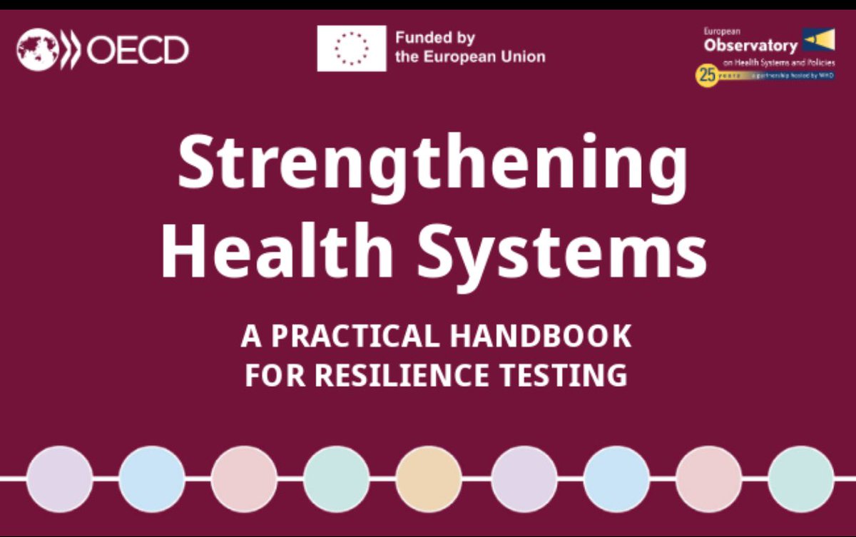 How can #healthsystems better respond to #shocks? 
➡️ Bring the right indicators to stakeholders to discuss trade offs. 
➡️ Use #resiliencetesting to stress test health systems  
➡️ Learn from approches to stress testing from other sectors 
Read : bit.ly/3wWDgtX