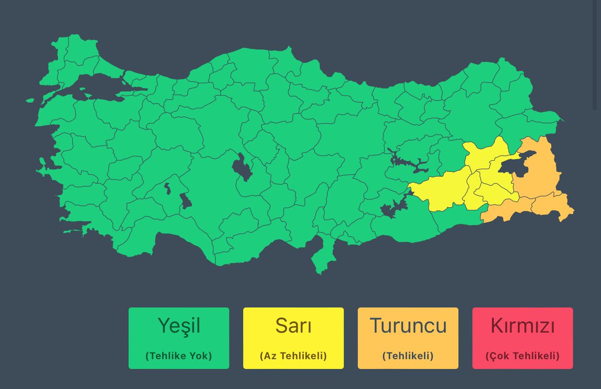 🌨️🌨️🌨️

<a href="/meteoroloji_twi/">Meteoroloji (MGM)</a>’den alınan son bilgilere ve yapılan değerlendirmelere göre;

🗓️ 19 Mart Salı günü;

📍 Hakkari, Bitlis, Muş ve Ağrı ile Van'ın kuzey, Siirt ve Şırnak'ın doğu kesimlerinde kuvvetli karla karışık yağmur ve kar yağışı bekleniyor.

⚠️ Vatandaşlarımızın