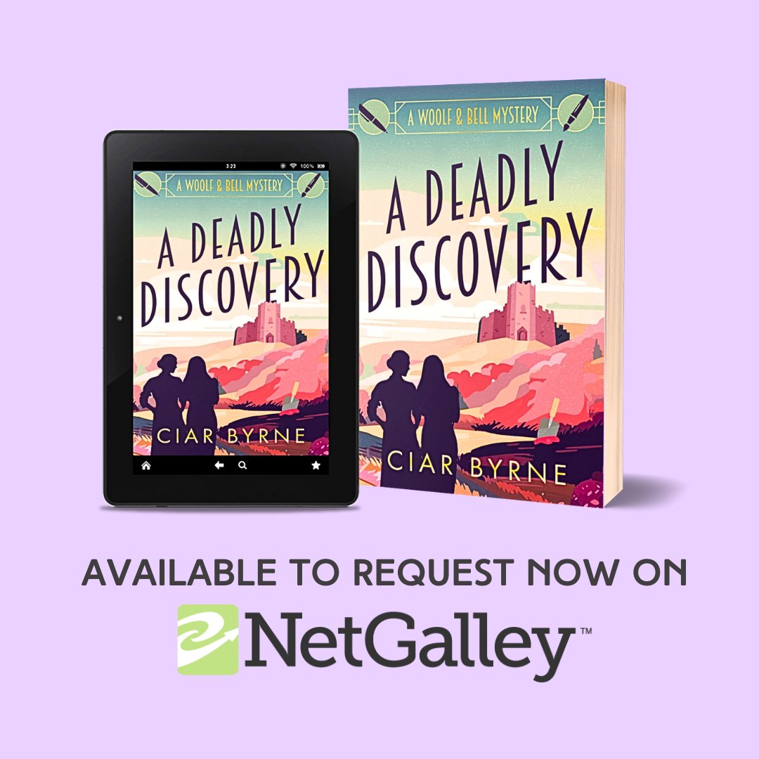 One priceless artefact. Two unlikely sleuths. A murder stranger than fiction. The first book in @ciarbyrne's addictive cosy crime series introduces a brand new iconic detective duo: Virginia Woolf and Vanessa Bell. Available now on @Netgalley_UK. 🔍 netgalley.co.uk/publisher/titl…