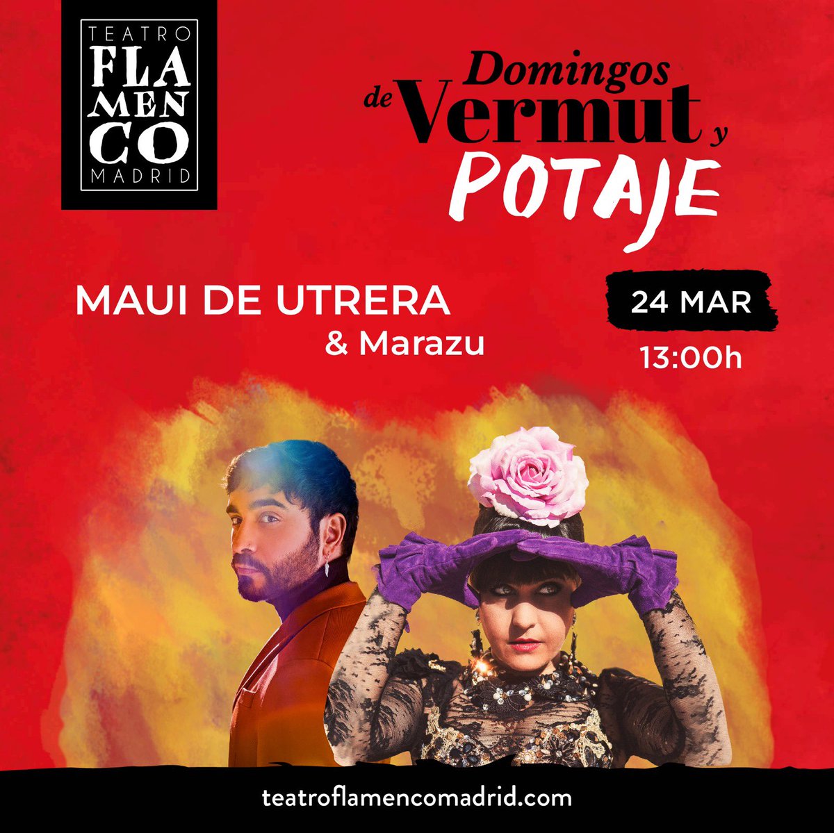 El mejor plan del domingo en Madrid: VERMUT Y POTAJE CON @MauideUtrera y @marazu en @TeatroFlaMadrid Domingo 24, a las 13h. Empieza la cuenta atrás, entradas a la venta …ngosdevermut.teatroflamencomadrid.com