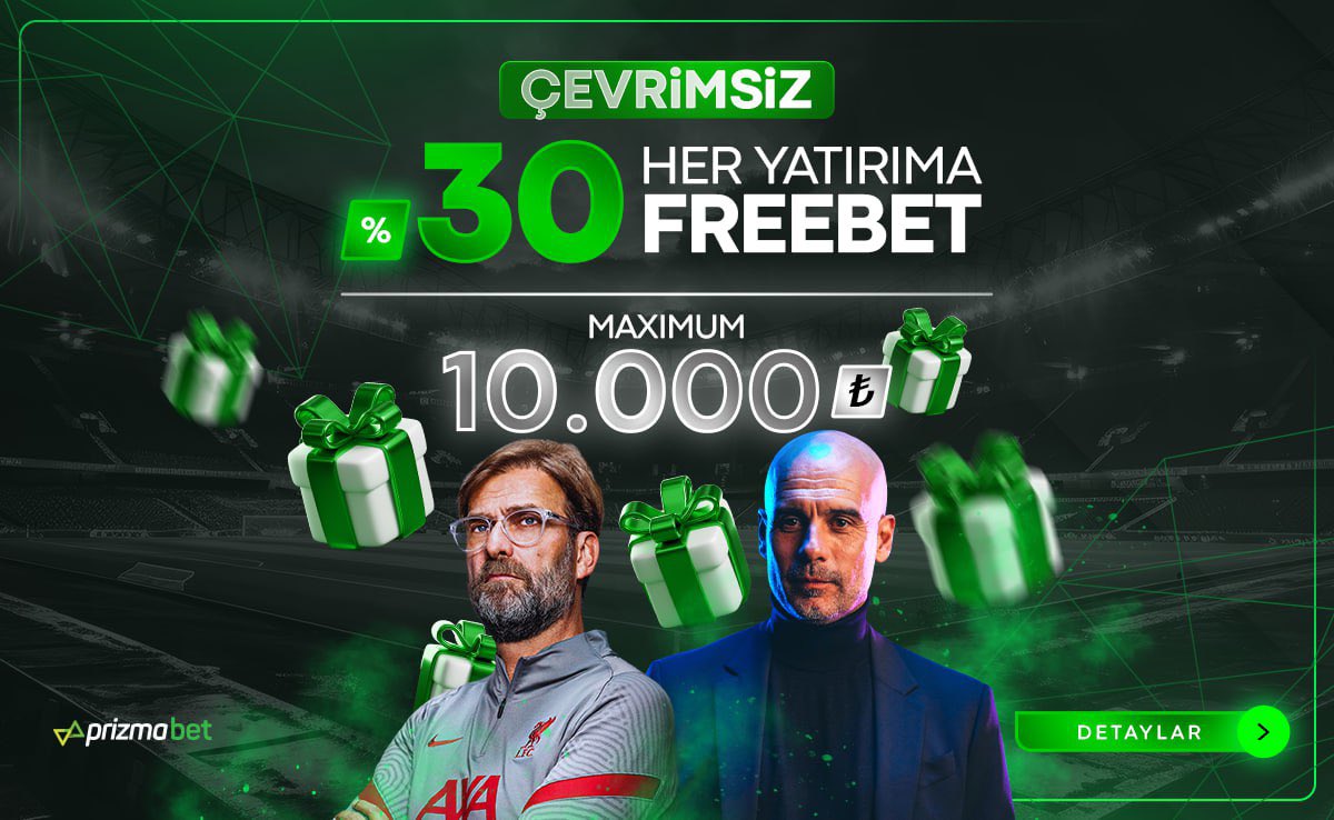 🚀Prizmabet'te çevrimsiz bonus miktarını sen belirlersin!      
      
🤩Her yatırımına %30 Çevrimsiz Free Bet ile yatırımların Prizmabet'te daha değerli...      
      
👇Detaylar: prizmabet519.com