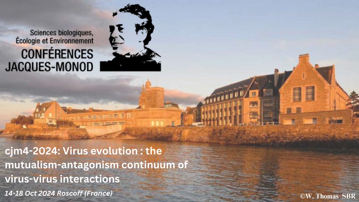 A #JacquesMonod Conference will be held 14-18 October 2024 in Roscoff, France! Registration and abstract submission deadline is 13 June 2024 👉 cjm4-2024.sciencesconf.org/?forward-actio… @PaulTurnerLab @IJMonod