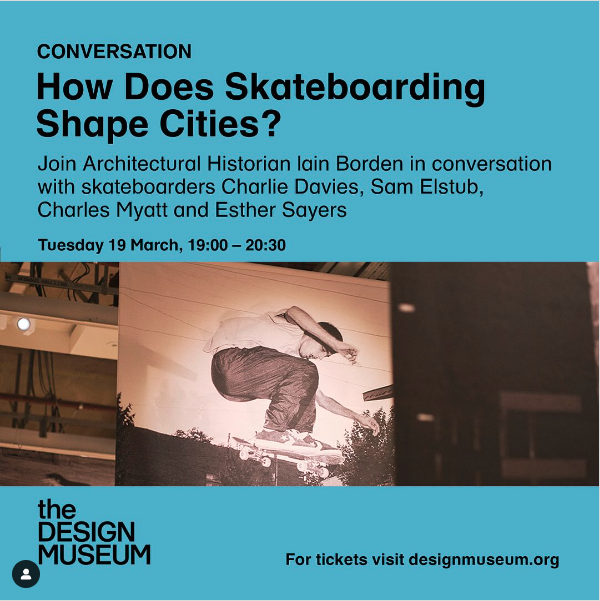 Education Studies academic Dr Esther Sayers (@Sayers1Sayers) will be at @DesignMuseum tonight, 19 March 7-9pm to discuss how skateboarding shape cities! More about Dr Sayer's research & teaching: gold.ac.uk/educational-st… Read about our MA @artsNlearning: gold.ac.uk/pg/ma-arts-lea…