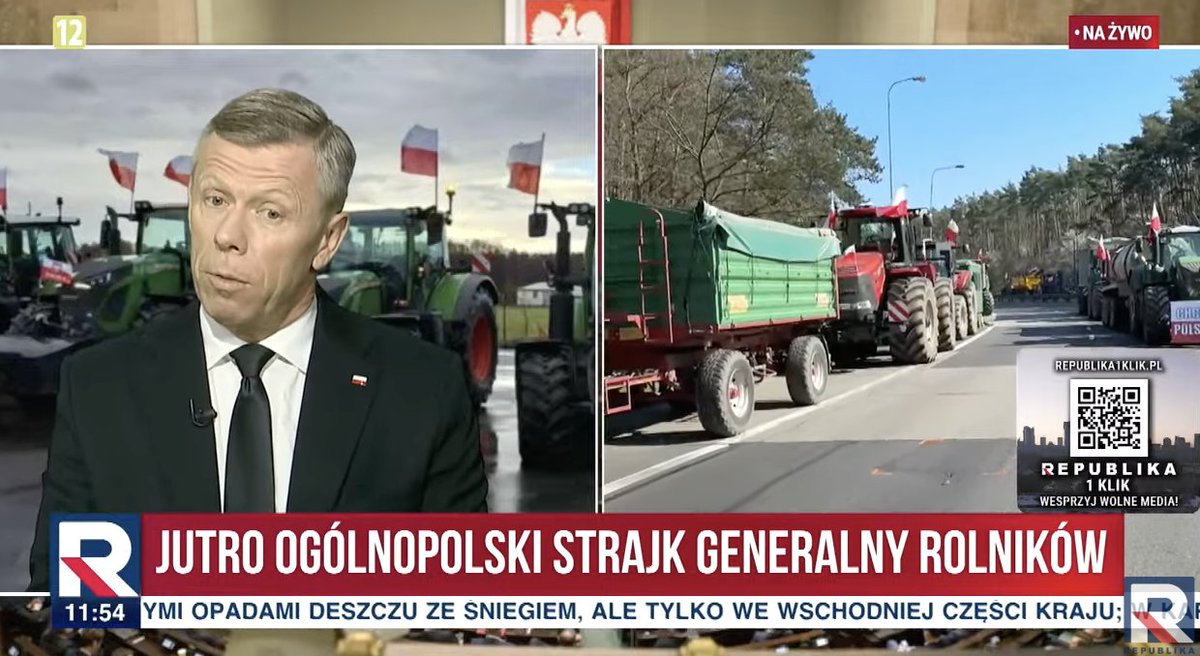 #RepublikaDzień | @_piotrcwik (@prezydentpl): Europa powinna się sama wyżywić, Polska powinna się sama wyżywić. Nie możemy liczyć na dostawy z innych krajów. Słyszmy, kolejne pomysły w PE, które zabijają rolnictwo. Rolnicy będą musieli ponieść ogromne koszty.
#włączprawdę…