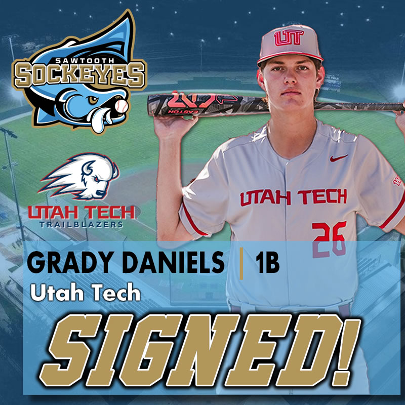 Announcing another returning Sockeye for the ’24 season…D1 Utah Tech commit Grady Daniels. Grady led the 2023 Sockeyes with 14 doubles while ending the summer hitting .314 with 36 Runs, 36 RBIs, and 30 Walks in 174 Plate Appearances. Follow Grady at: tinyurl.com/4wtefhyk