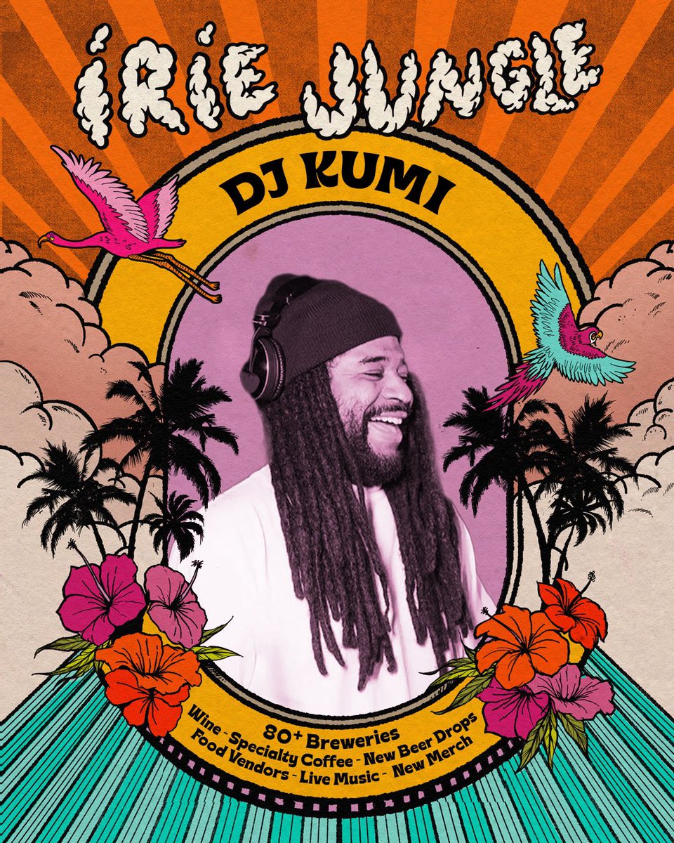 dj kumi IN THE MIX for irie jungle 2024, 4/20 is right around the cornerrrrr 💨 👀 

🎟️ TICKETS 🎟️ 
eventbrite.com/e/irie-jungle-…