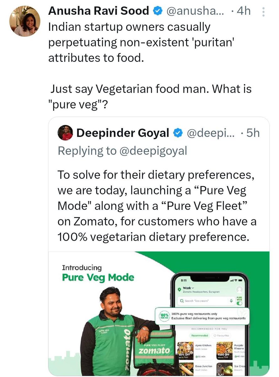 erbmjha's tweet photo. Halal Certified Food 👇🏻

- Should be slaughtered by Muslims 

- Slaughtered in the name of Allah

- Should not come in contact with Haram food 

- Halal and non-halal meat should never be cooked in the same container

- Serving utensils must be separate 

But "Pure veg" is Casteism & Discriminatory and "100% Halal" is Inclusive 🤲🏻