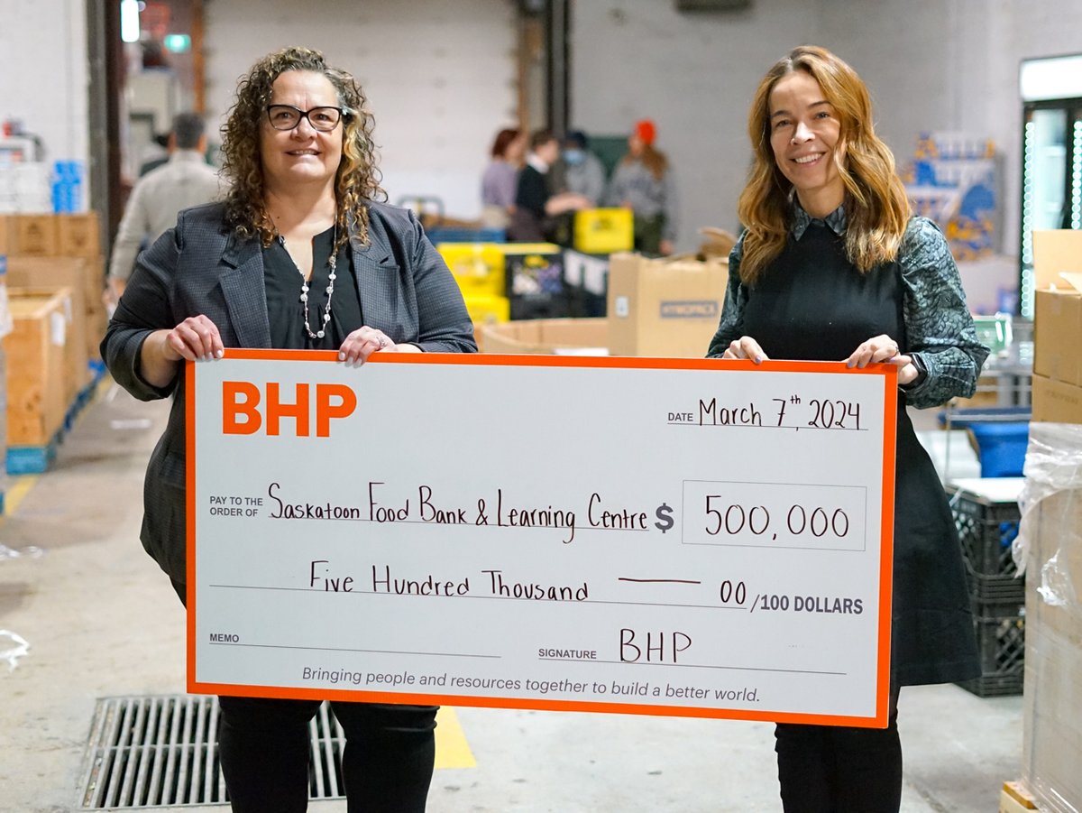 PLANT POSSIBILITIES - BHP BHP has generously donated $500,000 to support the Saskatoon Food Bank & Learning Centre’s Plant Possibility campaign, which aims to bring all of our facilities together at one central location. SEE DONOR STORY HERE: saskatoonfoodbank.org/bhp