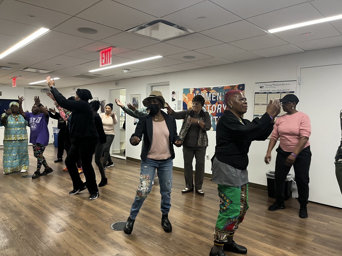 GRIOTCIRCLEBK's tweet photo. GRIOT Circle members participated in Healthy Aging Fitness for older adults hosted by @CMCrystalHudson. This great event also honoring Women History Month was attended by seniors from the community and provided practical ways for older adults to be more active! https://t.co/tVwPPfClWK