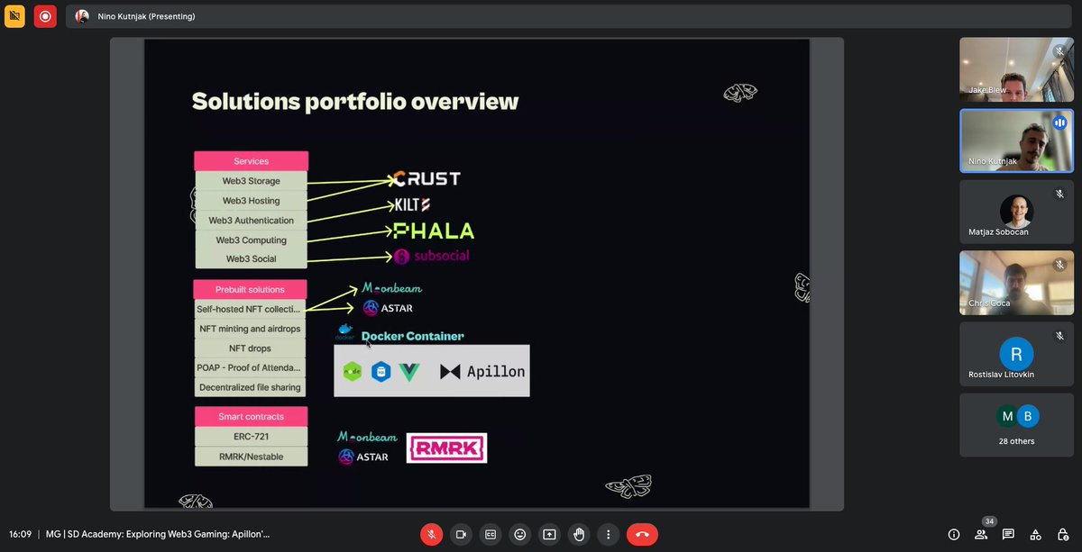jake_blew1's tweet image. 🎮🛠️Workshop 3 of the @playmythical | @scytaledigital Gaming Academy is underway...

@Apillon&apos;s CPO, @gosu128, is leading the charge, delving into Apillon&apos;s unique solutions and services for games, and much more... 🦋🎮

#scytaleacademy