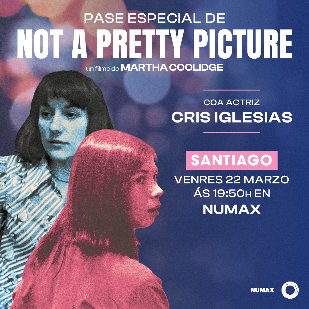 atalantefilms's tweet photo. Este venres estréase #NotAPrettyPicture nos @numaxcoop de Santiago, e chega coa presentación da actriz Cris Iglesias 🗣️
A impactante ópera prima de Martha Coolidge, filme pioneiro sobre a cultura do abuso e as súas consecuencias.
🎟️ Entradas xa á venda: https://t.co/PvGTE3vWQ4 https://t.co/B6na0qP2NK