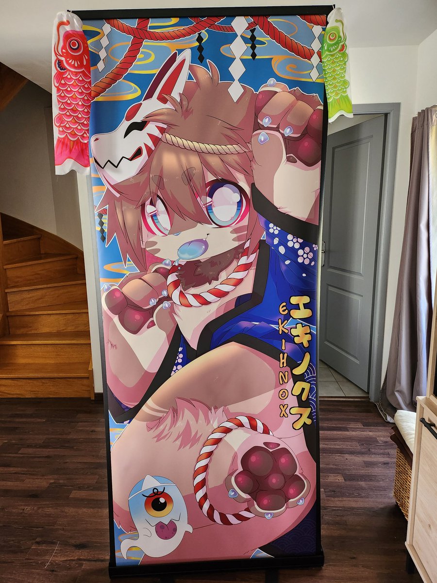 EkihNox's tweet photo. J'ai reçus ce matin la nouvelle bâche de table et le Kakemono ! https://t.co/gJqVNToFtQ