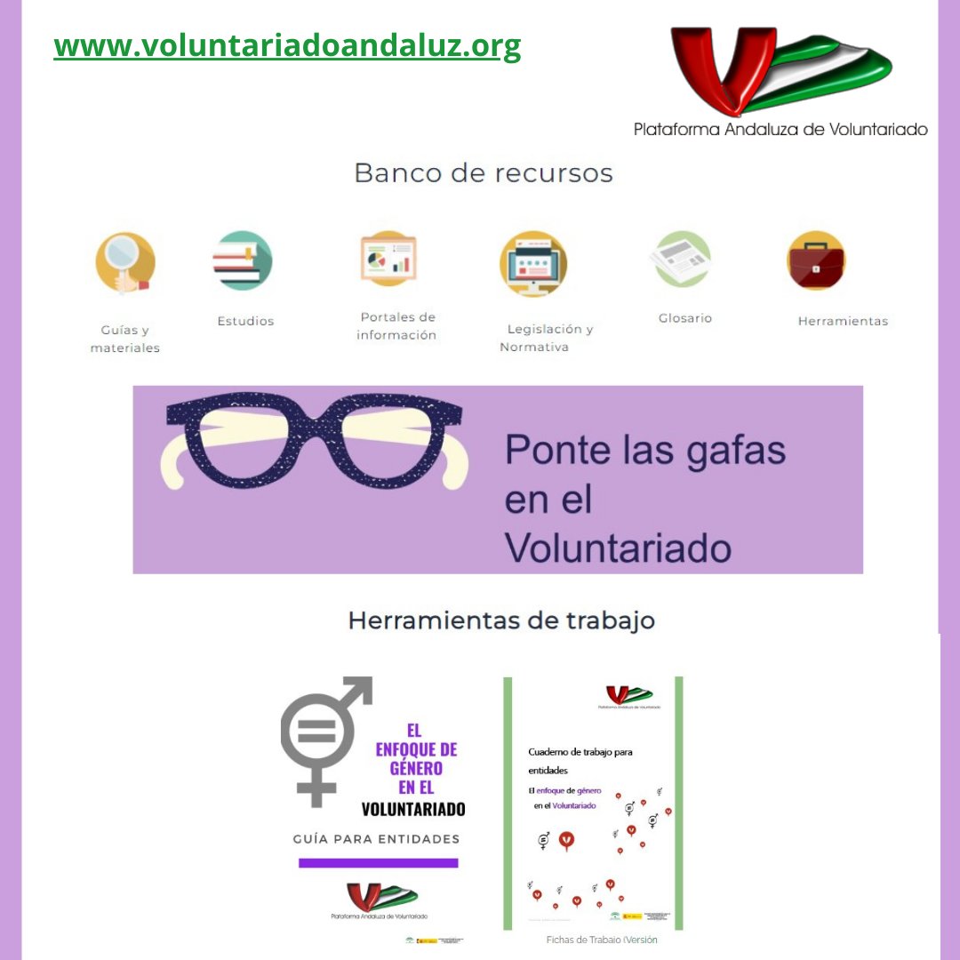 ⚧️🔗¿Conoces el banco de recursos sobre enfoque de género y voluntariado que tenemos en nuestra web de la PAV? Entra y echa un vistazo al último estudio y guía que hemos incorporado➡️voluntariadoandaluz.org/index.php/2021… #Hacemosvoluntariado #voluntariadoandaluz